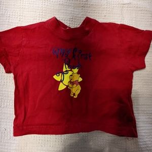 The Disney Store 'My first Pooh' short-sleeve t-shirt. Size 6 months